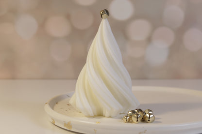 Swirl Christmas Tree Candle