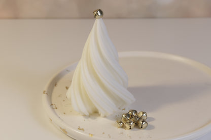 Swirl Christmas Tree Candle