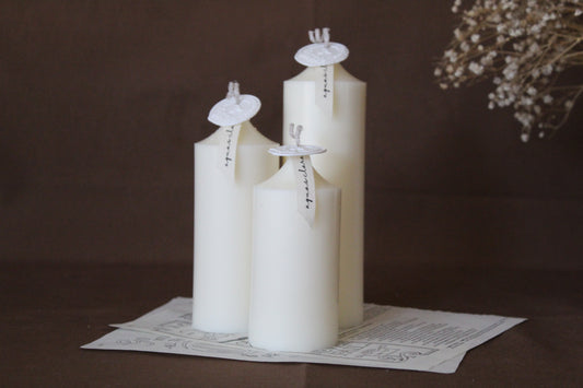 Classic Pillar Candle Set of Three