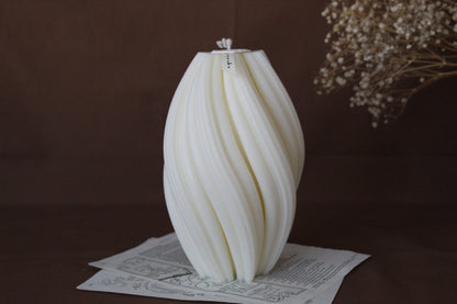 Huge Swirl Candle