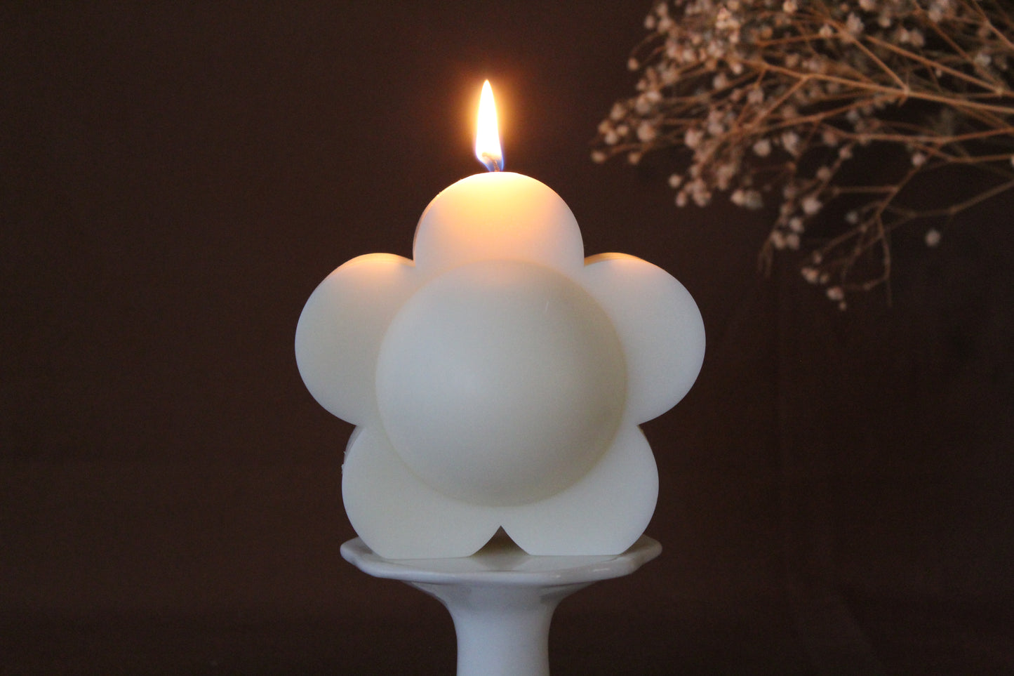 Daisy Flower Candle