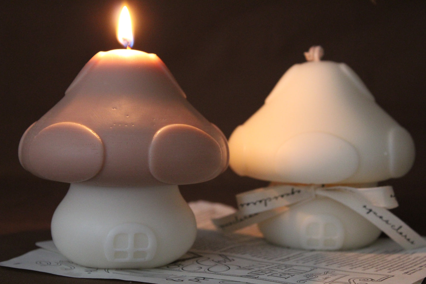 Mushroom House Candle